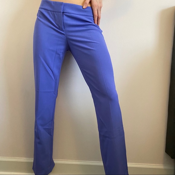 Nine West The Trouser Purple Blue Dress Pants 2 - Picture 3 of 8